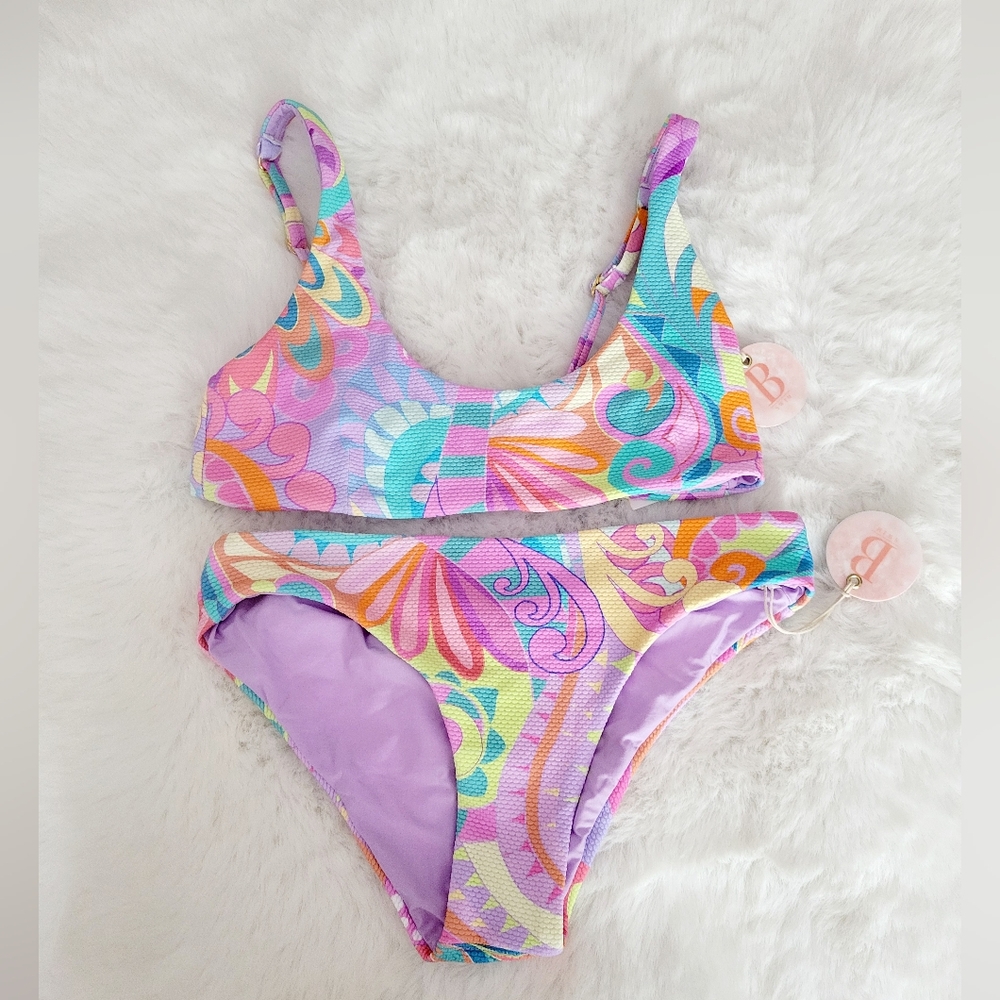 👒B SWIM BRAND NEW BIKINI TOP AND BOTTOM SIZE M